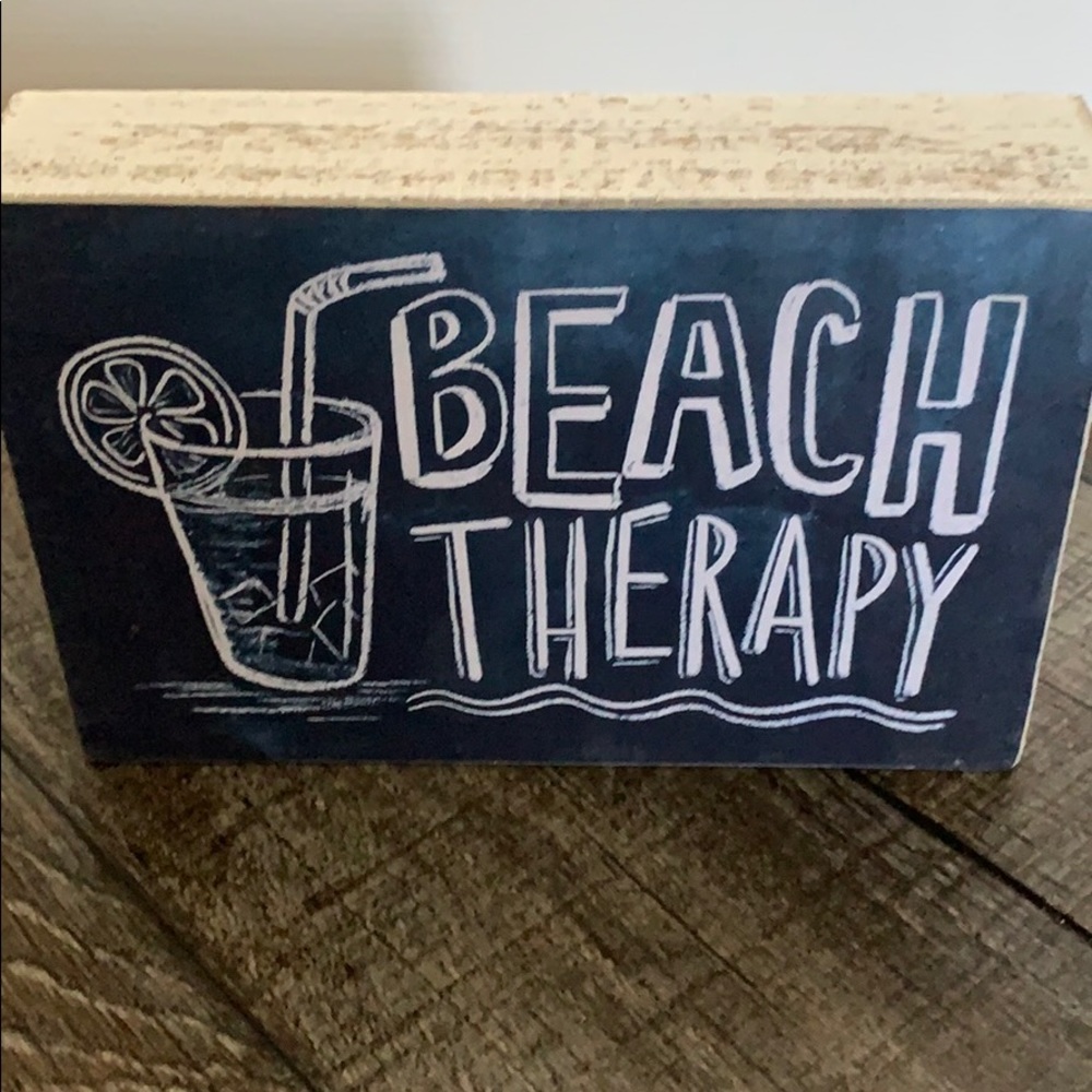 Beach Therapy Sign